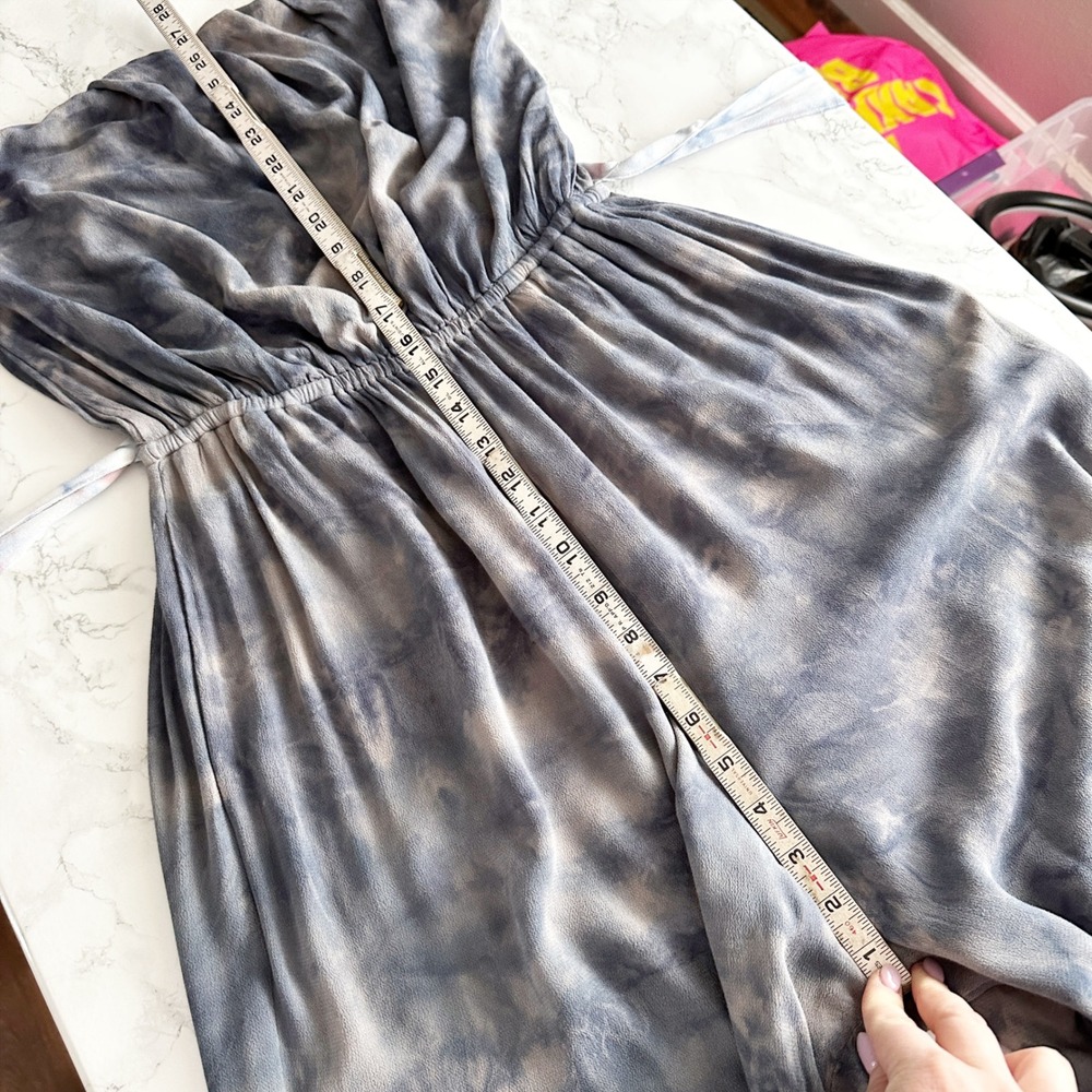 Free‎ People Just Float Strapless Tie Dye Gray Jumpsuit Womens Size Medium - Picture 12 of 13